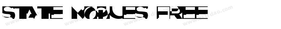State Moques FREE字体转换